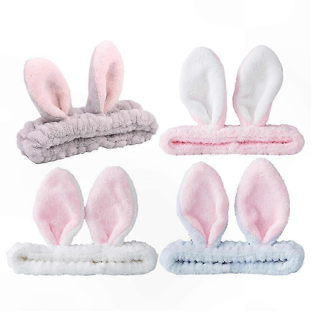 Plush Headbands with Rabbit Ear Design for Adult's