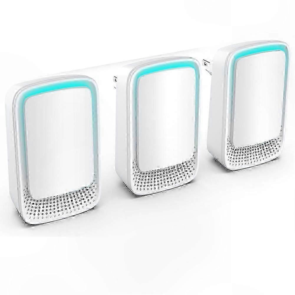 3-Pack Negative Ion Air Purifiers for Home Use, EU Plug-Compatible Generator