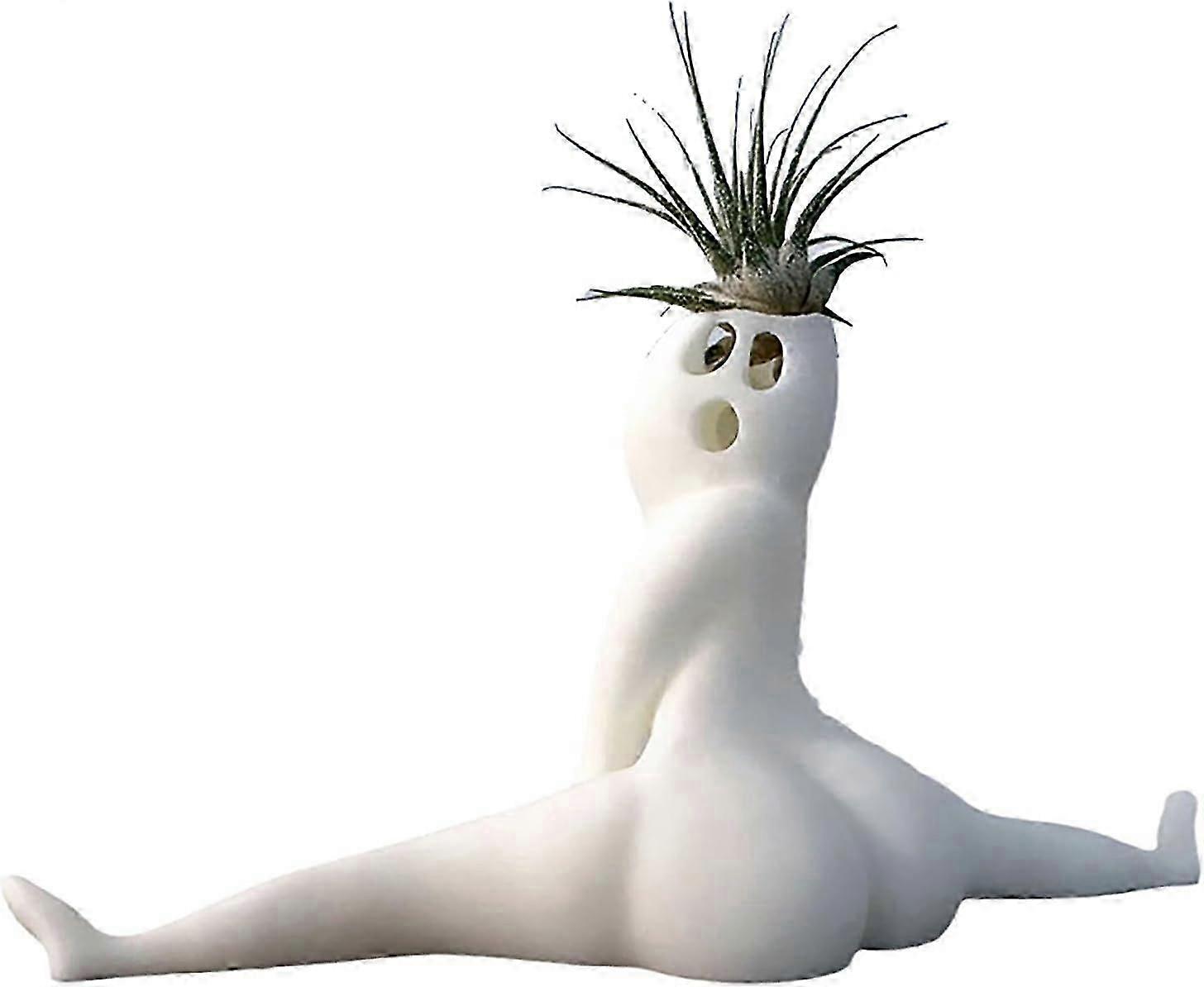 面白い大きな戦利品ゴーストプランター、陽気なエアプラントディスプレイガーデンプランター屋内キット、非樹脂植木鉢