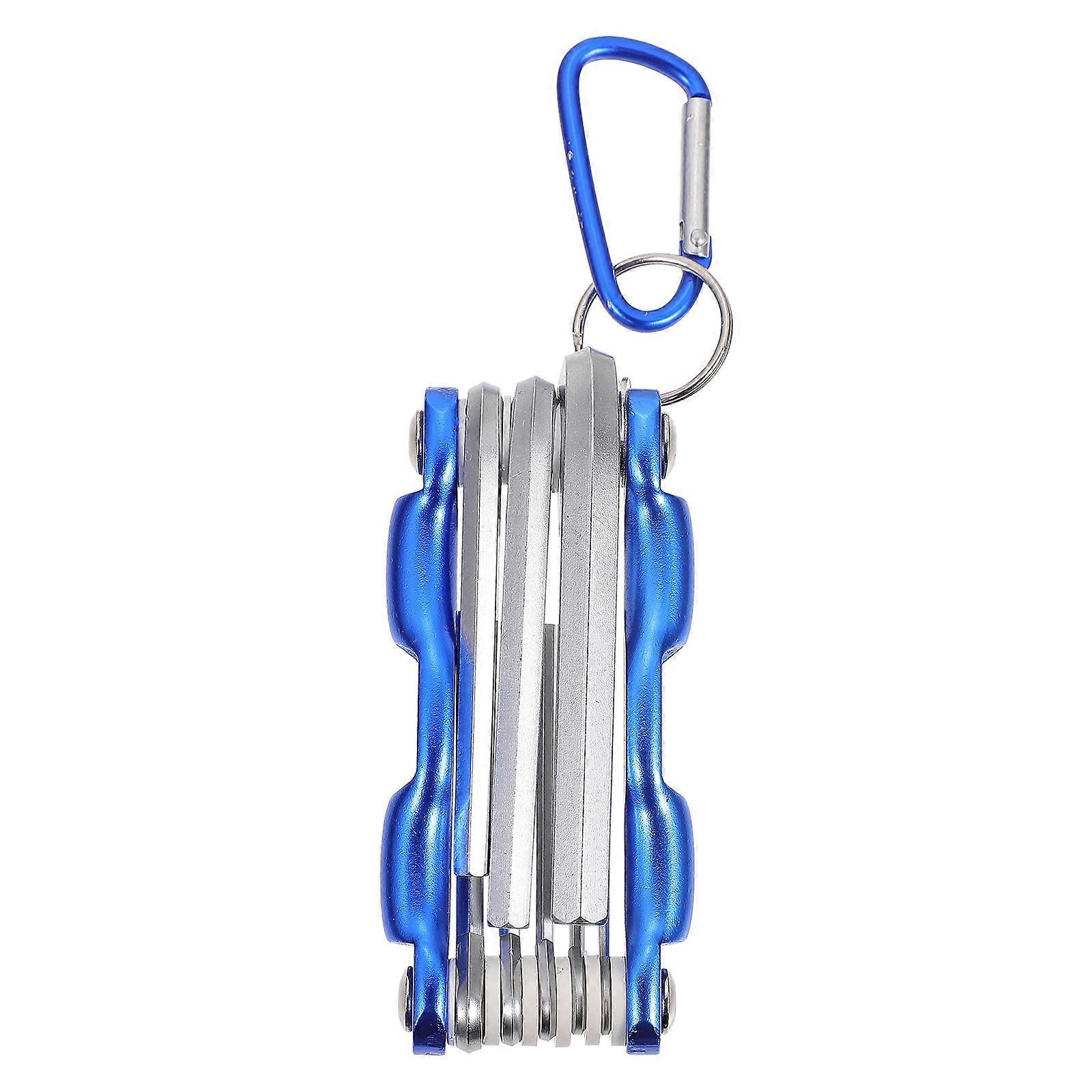 Blue Durable Wrench Kit for Home Use with 1Pcs Hex Key Allen Wrench