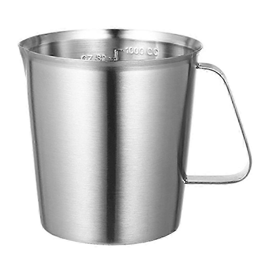 الفولاذ المقاوم للصدأ كوب قياس مع وسم مع مقبض، المطبخ العملية قياس كوب حاوية (1