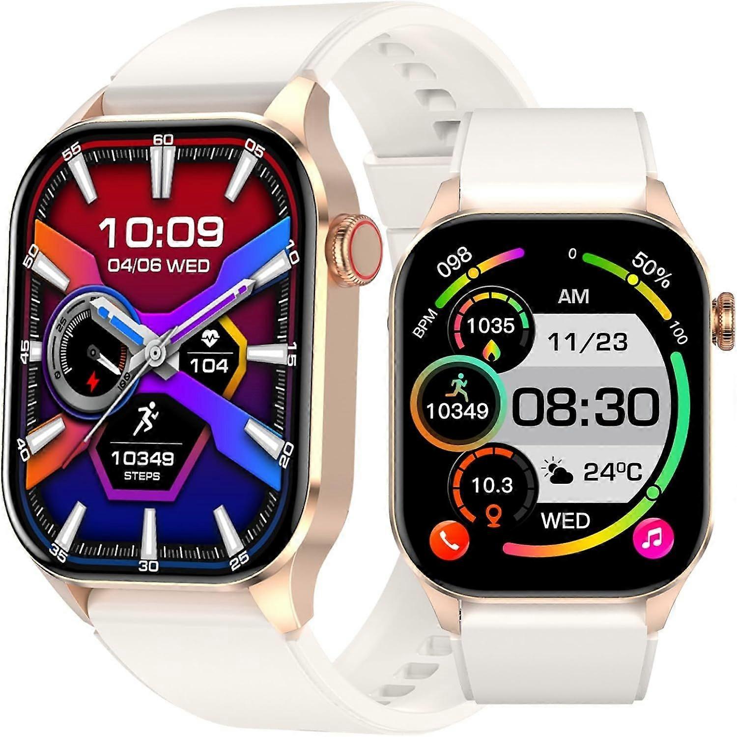 Smartwatch, 2.04" Display, Device - Stylish and feature-rich wearable for communication, fitness tracking and more, compatible with iPhone and Android