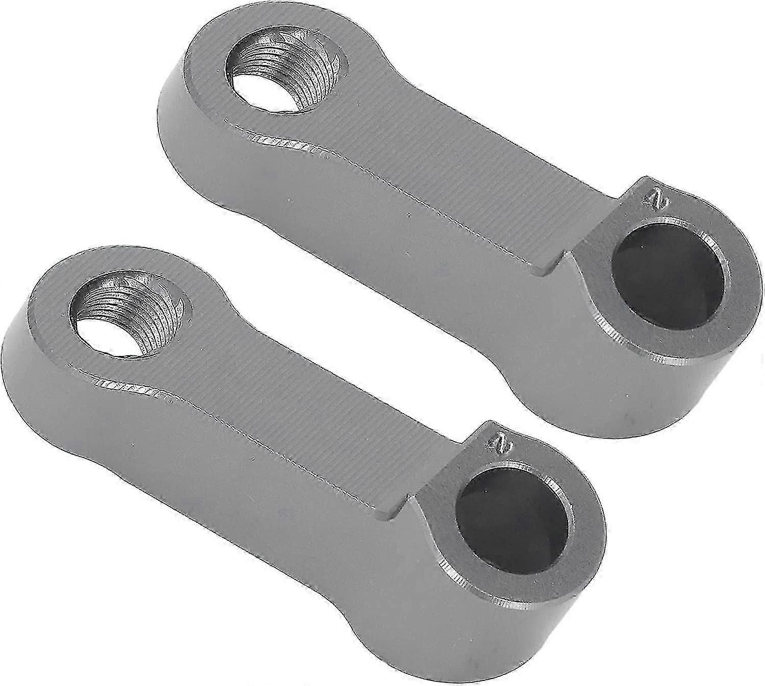 Motorcycle Mirror Extender Extender Aluminum (silver) (2pcs)