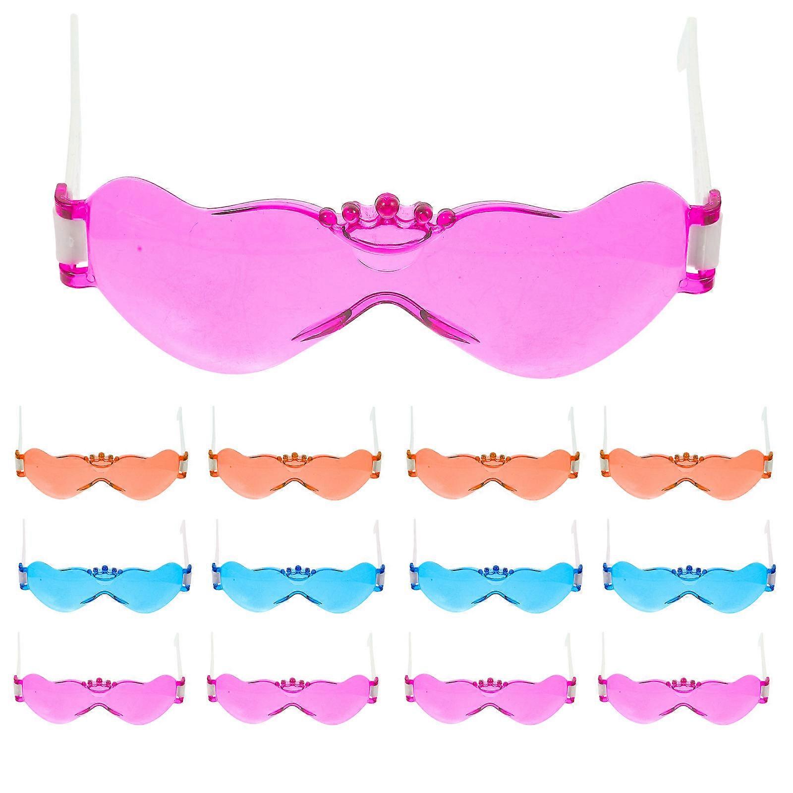Adorable Fun Glasses Kids Supply for Kids Use 16Pcs Portable Photo Props