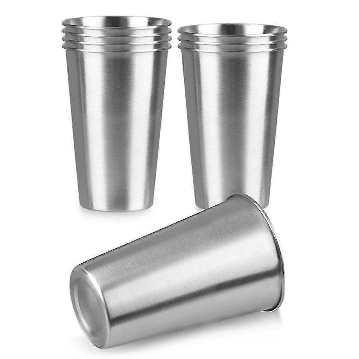Stainless steel cup 16 oz stackable pint tumbler