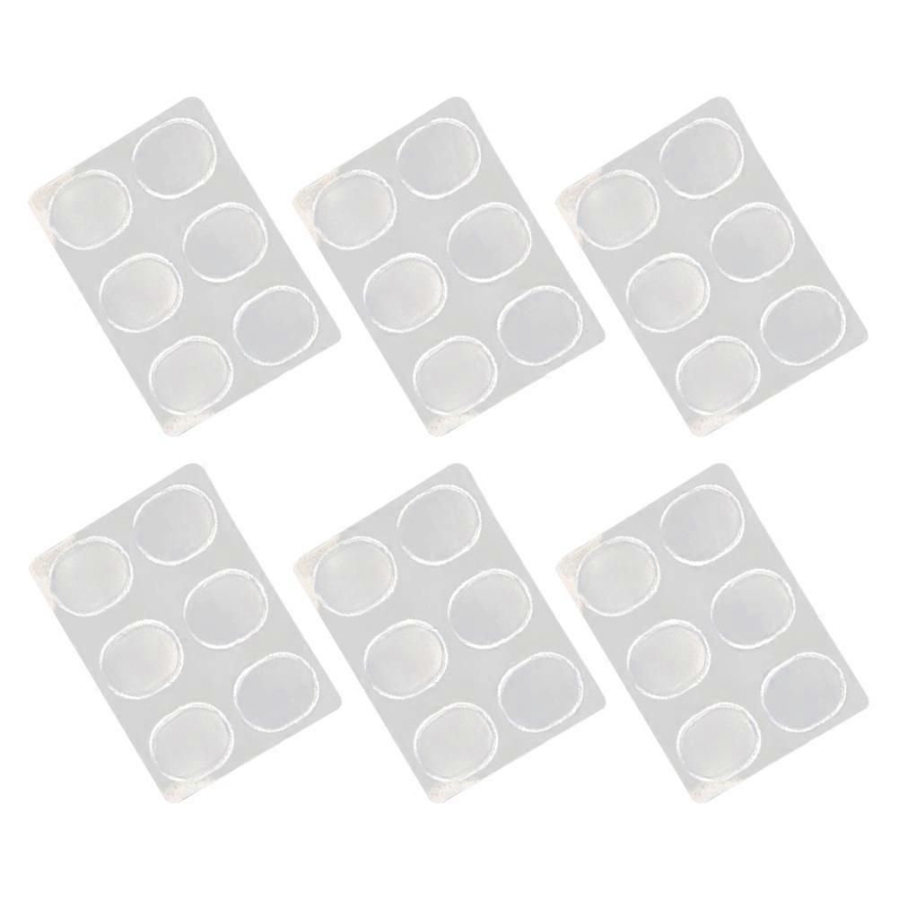 Transparent Gel Heel Pads High Heel Inserts for Foot 6Sets