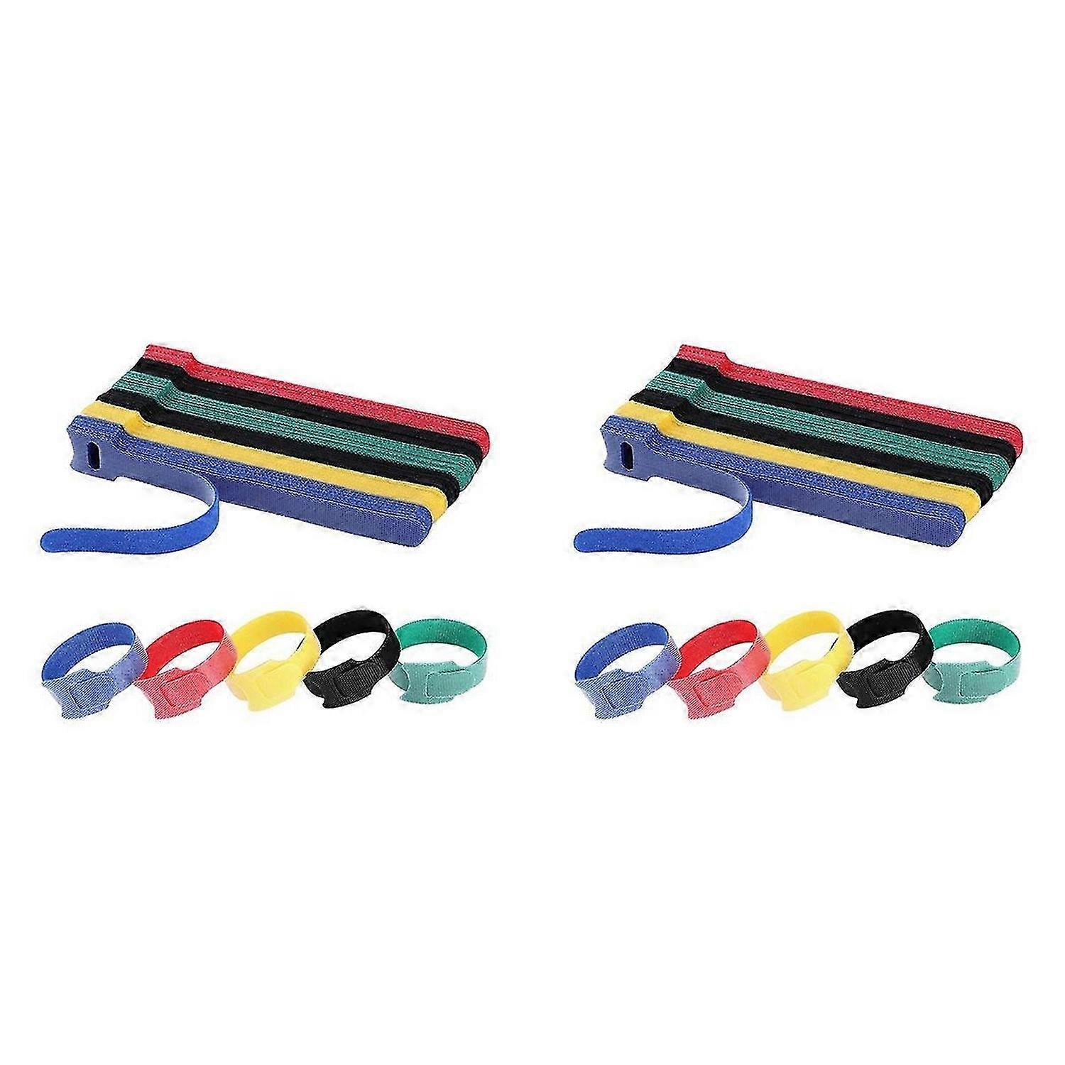 120PCS Cable Ties Reusable Cable Management Cord Organizer