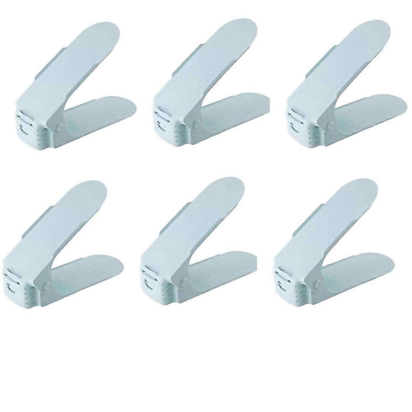For Adjustable Doublelayer Shoe Rack Thickened Space Saving Shoe Storage Rack Flat Bottomed