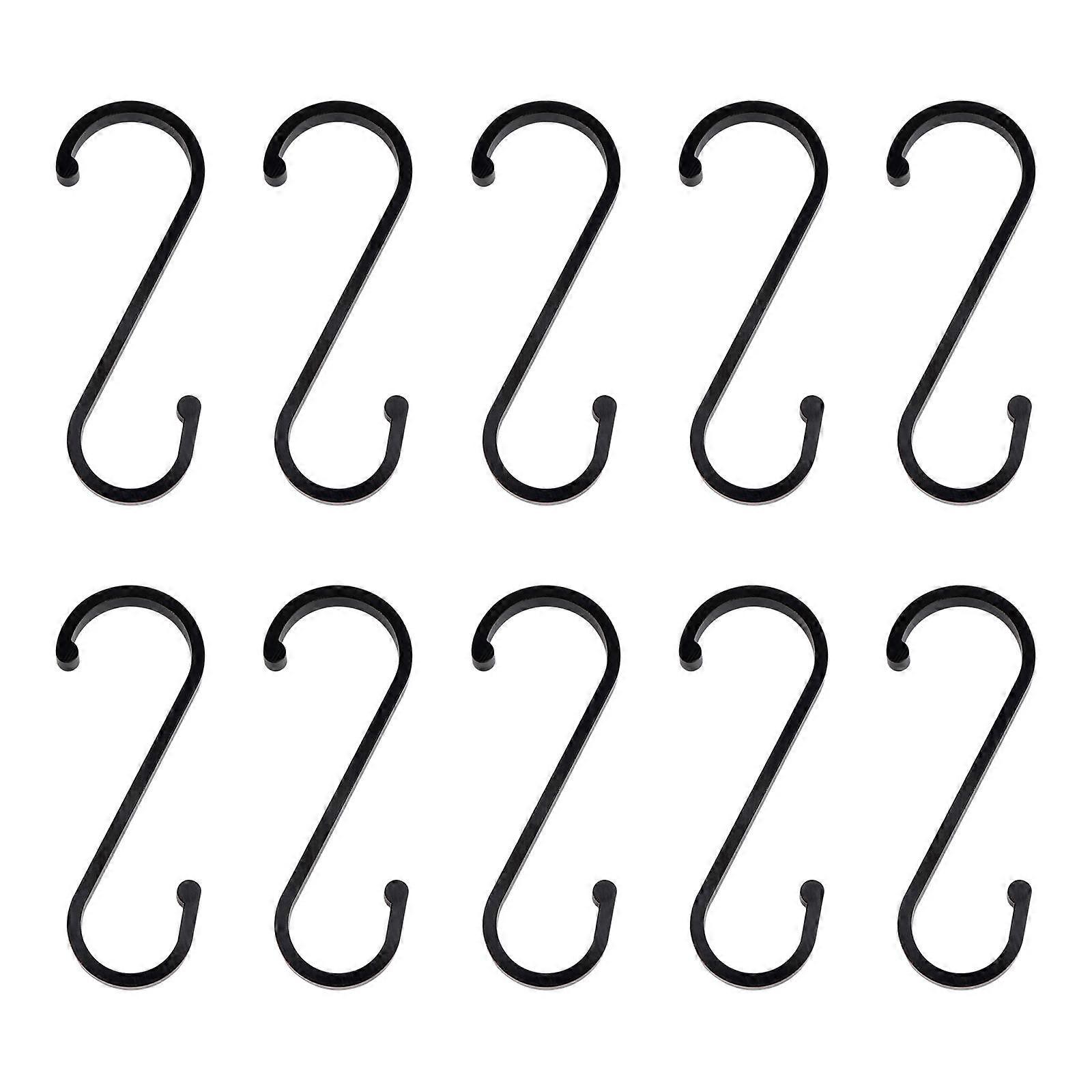 Nail Hook Multipurpose Hanging Hooks for Home Use 10Pcs Black