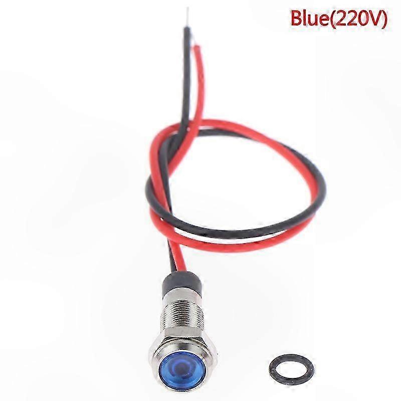 Waterproof LED Indicator Light 3V-220V P67 Metal Warning Light 6mm