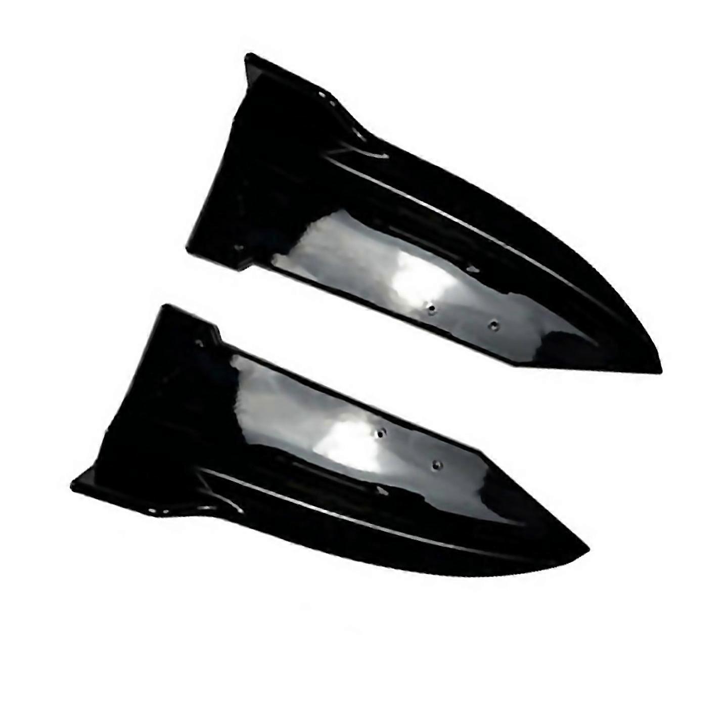 For Rear Bumper Lip Diffuser Splitter Winglet Apron Spoiler Gloss Black