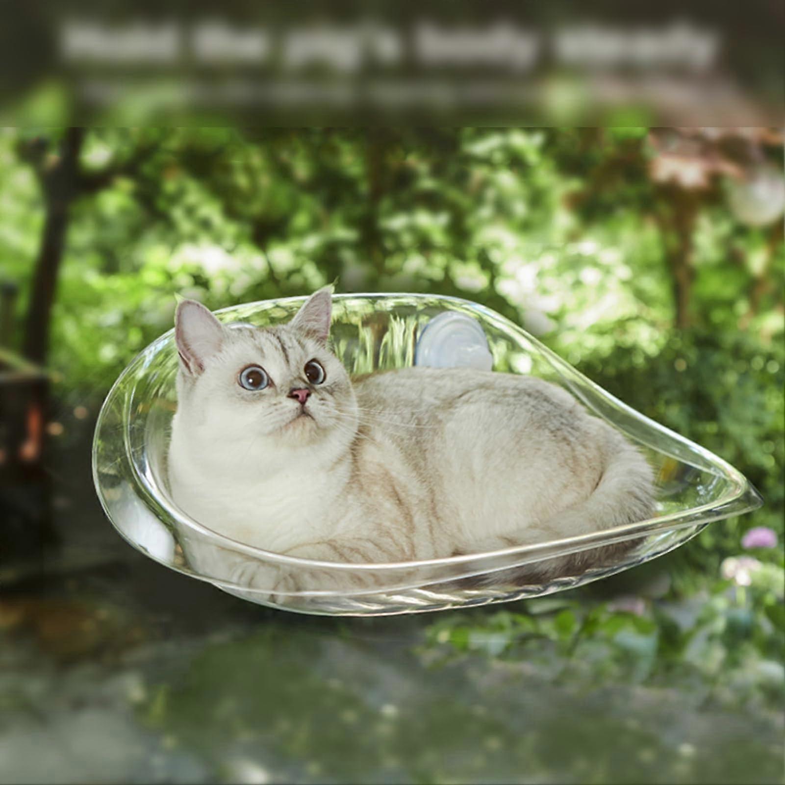 Cat Window Perch Transparent Window Hammock Supports 44 Lbs Suction Cup Mount For Wall Window Clear Cat Nest