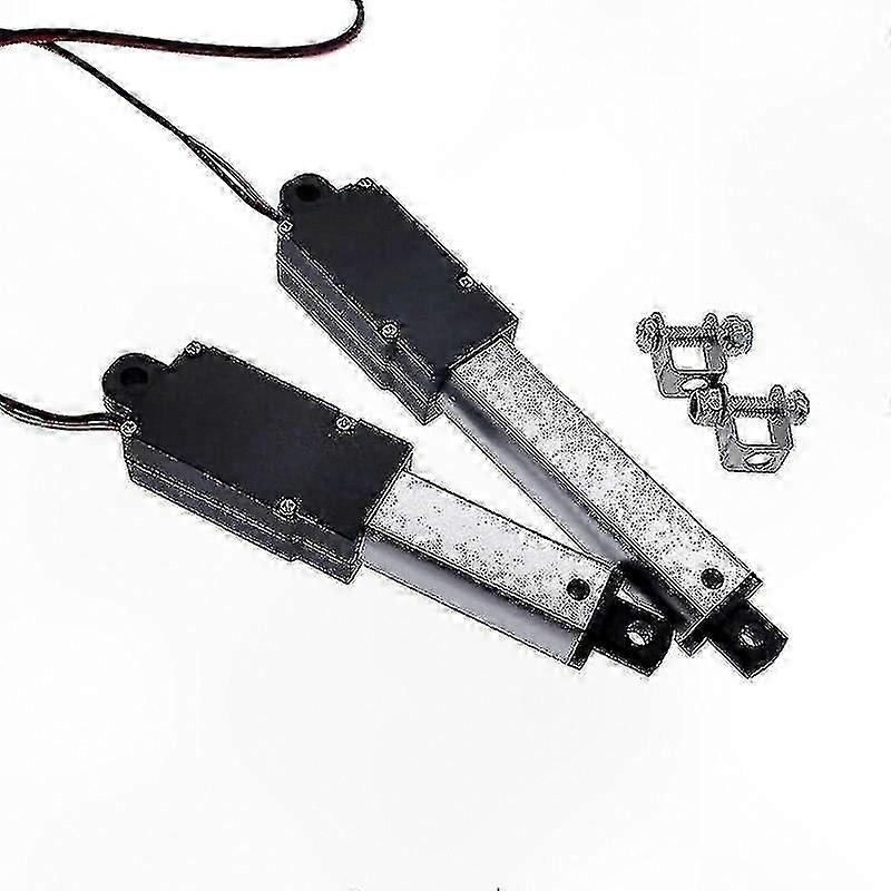 Compact 12V DC Linear Actuator with Adjustable Stroke and Motor Force for Automation Projects