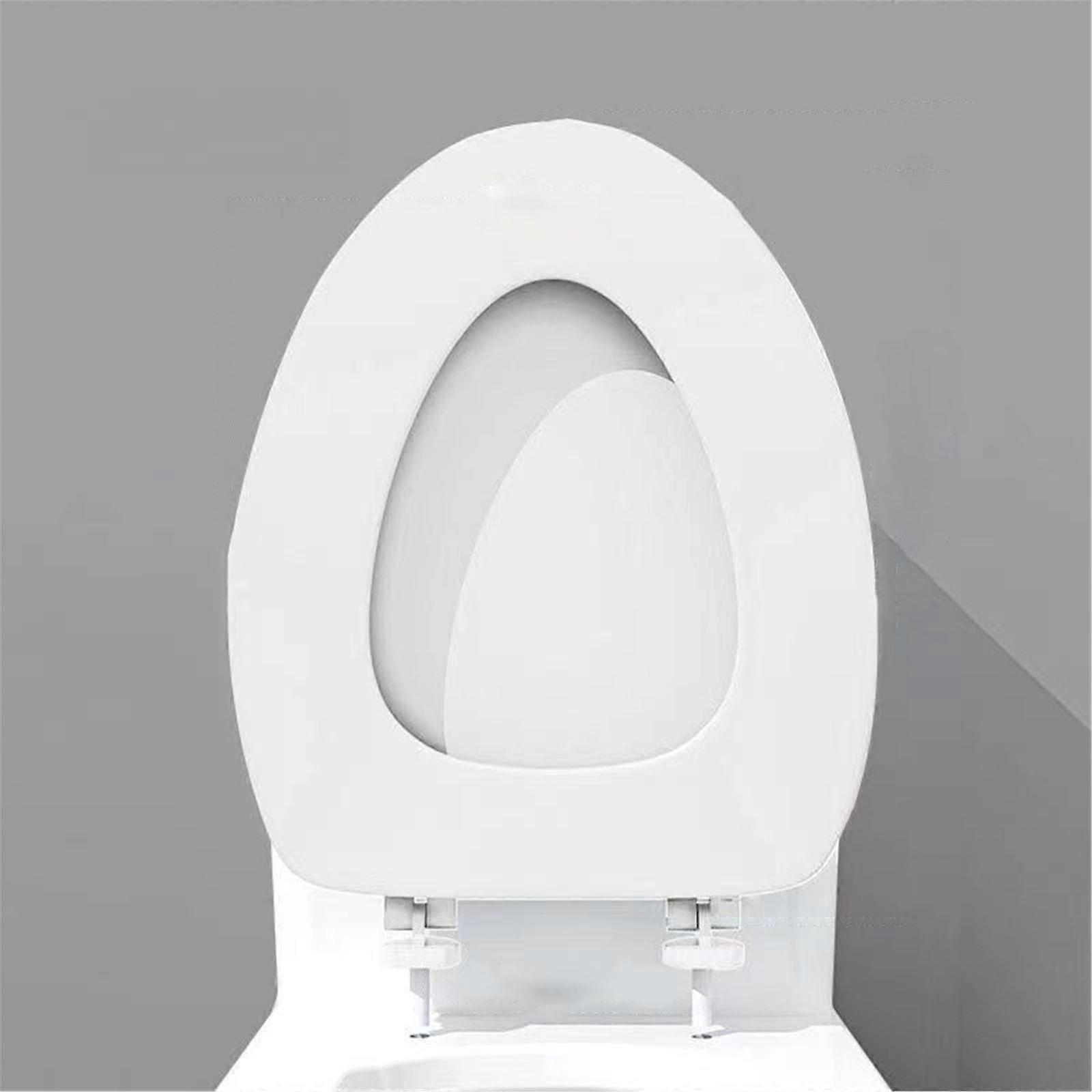 Soft Toilet Seat, Oval Elongated Vinyl with Foam Cushion, Comfortable & Easy to Install, Fits All Standard Fixtures