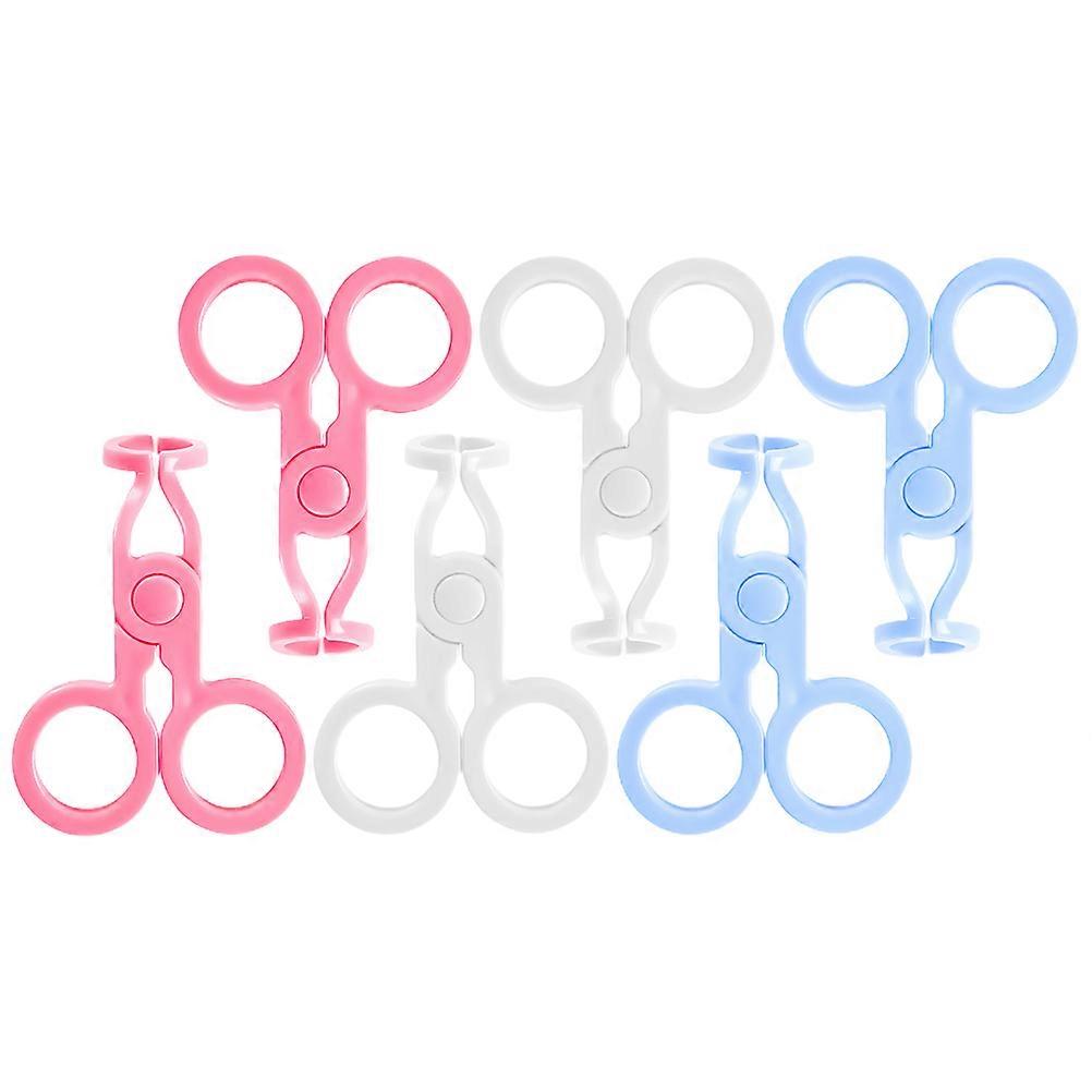 Cosmetic Contacts Lens Tweezers for Simple Removal 12Pcs Plastic Assorted Color