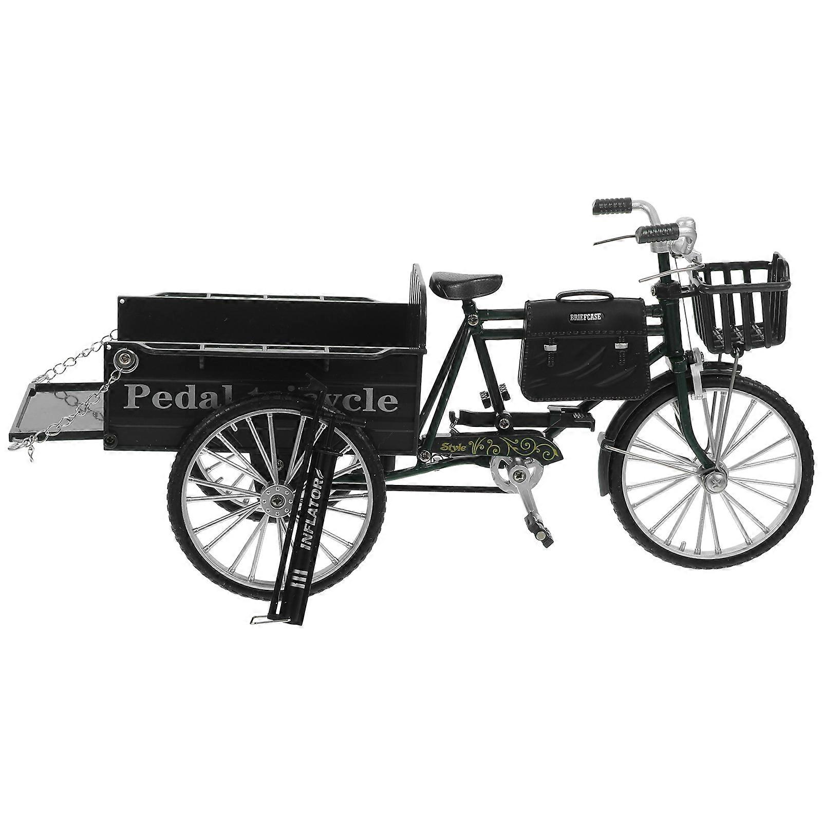 Metal Tricycle Model Sculpture for Home Decor 5Sets