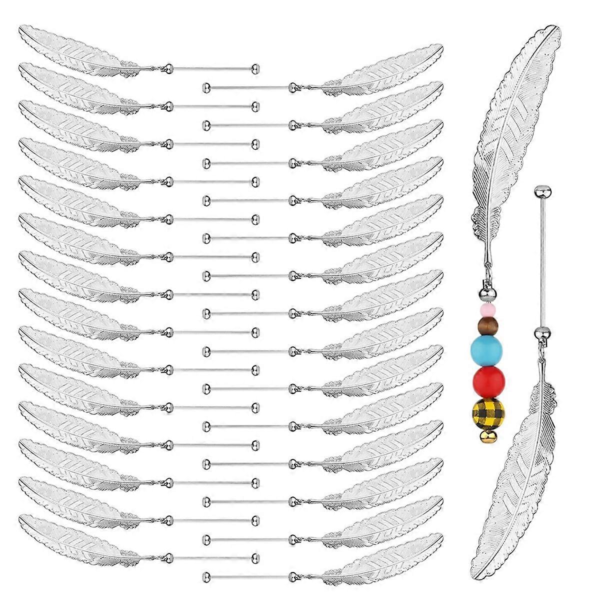 30pc DIY Beadable Bookmarks,A