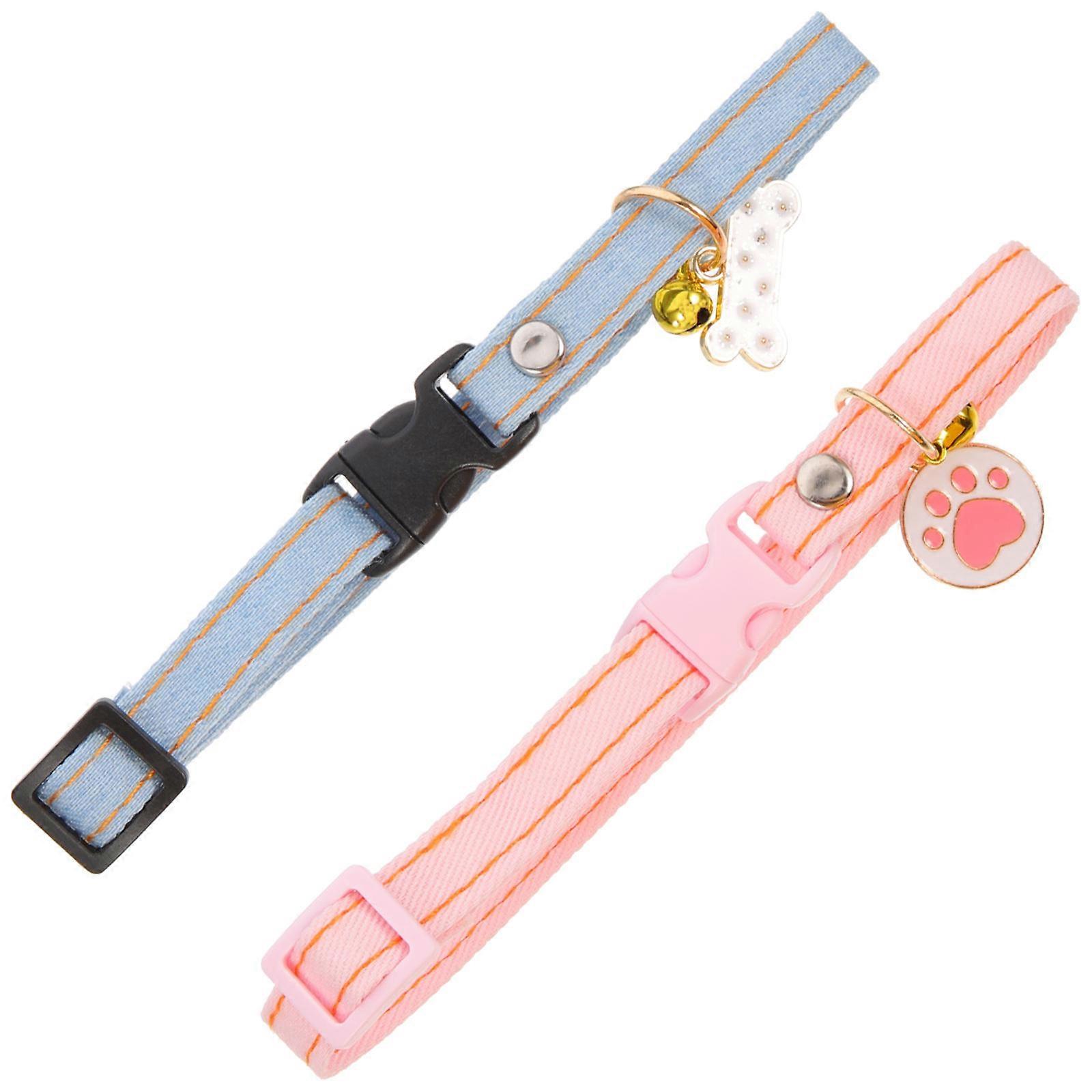 Breakaway Cat Collar Kitten Collar For Training And Holiday 8 Pcs Adjustable Design Assorted Color