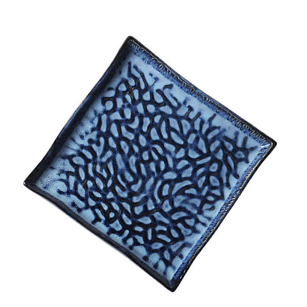 Design Ceramic Appetizer Plates Rectangular Serving Dish 24.6*2.6cm Home Use Restaurant Use 1Pcs