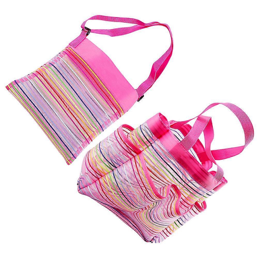 Seashell Storage Pouches for Children Bathroom Use Collecting Shells Oxford Cloth 2Pcs