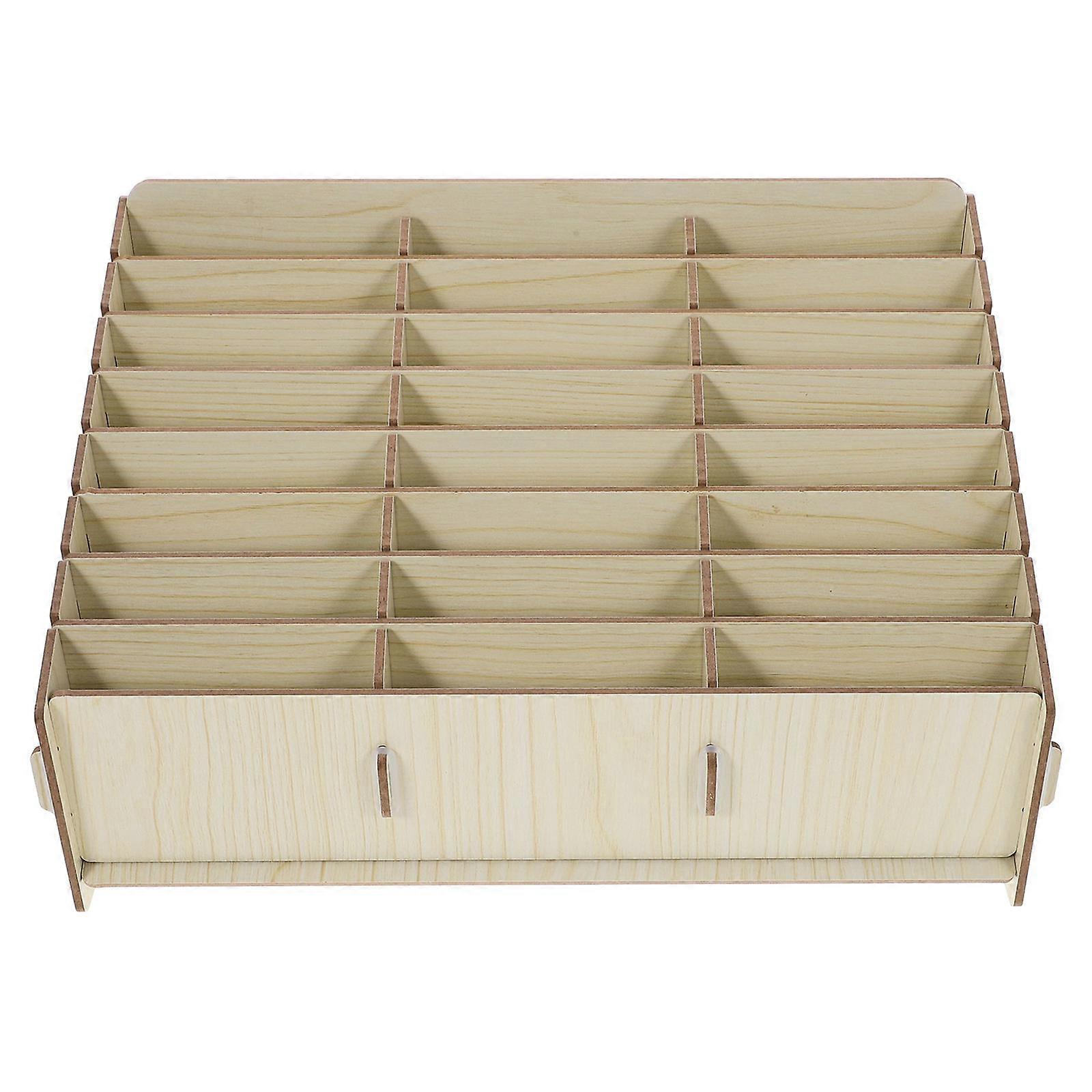 Rectangular Desk Phone Organizer Suitable For School With Wood Material And Fine Polishing 2Pcs