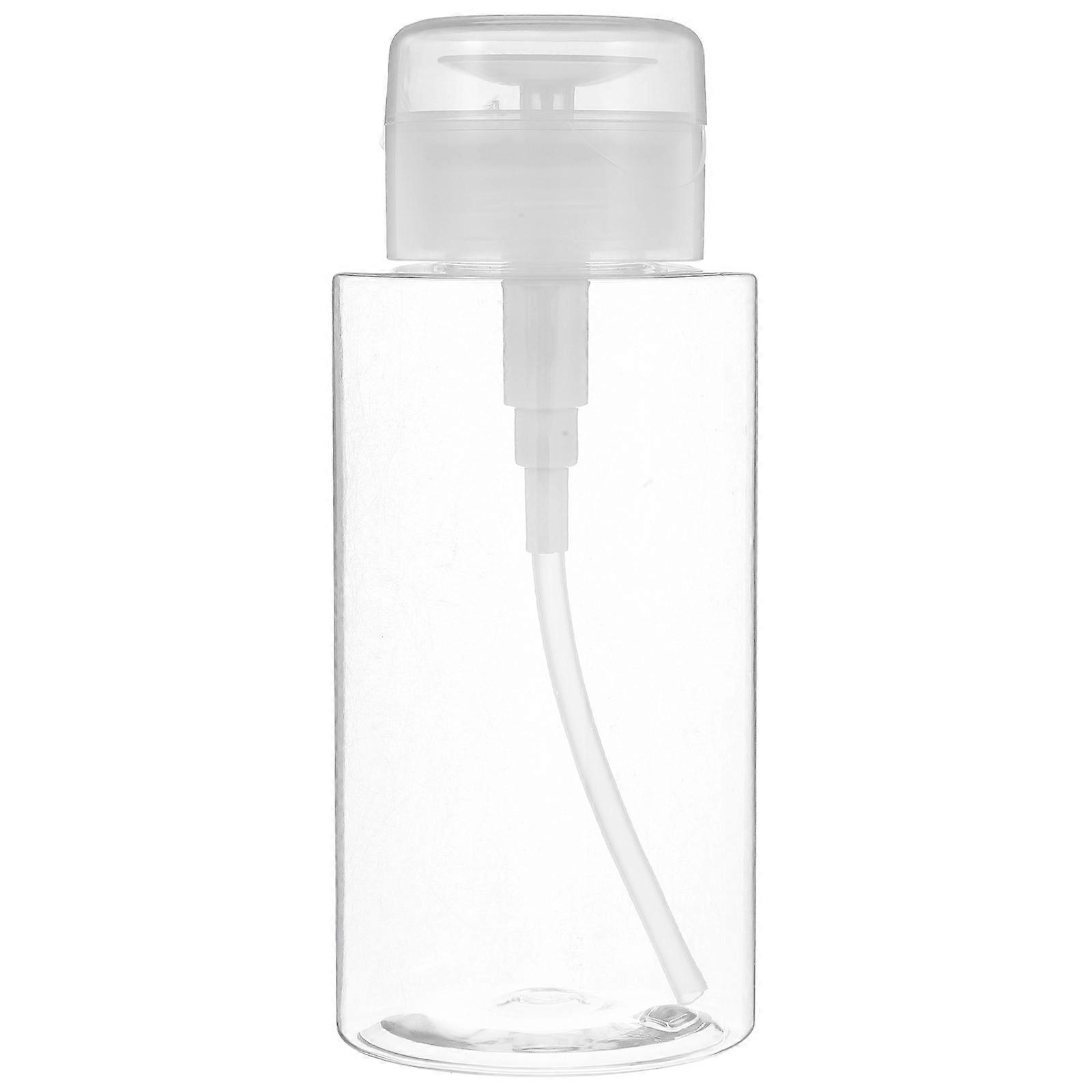 Flacon pompe à pression pour démaquillant, flacon pour usage quotidien, 2 pièces, transparent, cosmétique