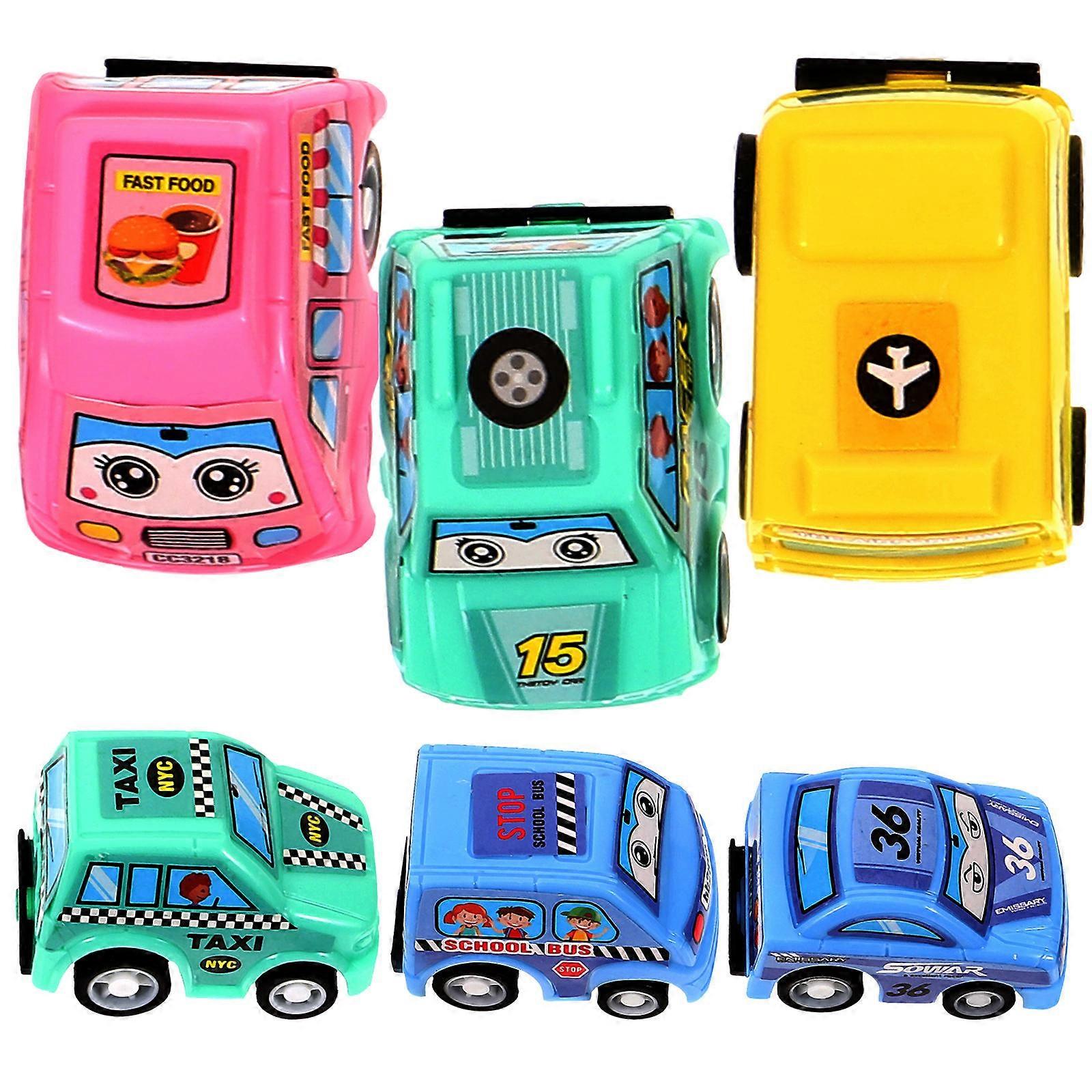 Pull-Back Car Toy Inertial Vehicle Mini 12Pcs Set