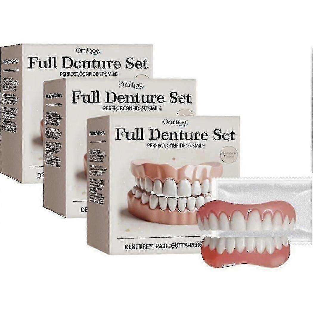Advanced Customized Full Denture Set, Silicone Reline Denture Set