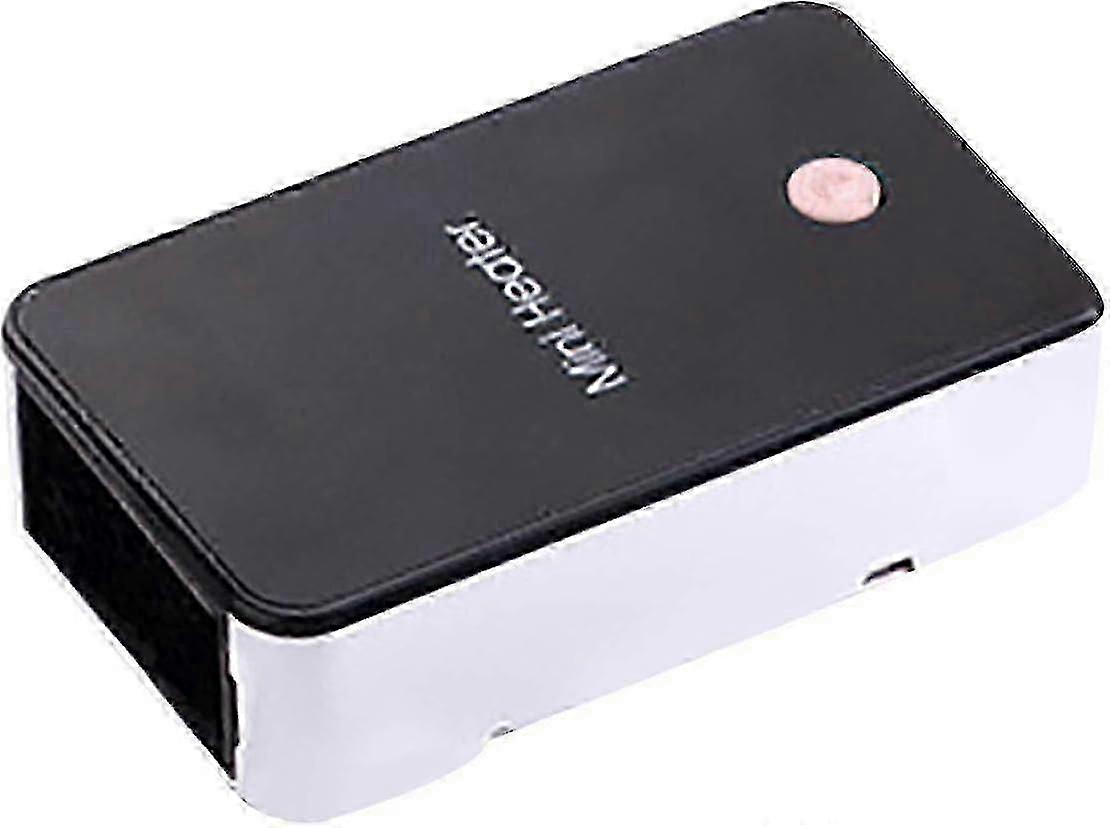 Mini radiateur soufflant portable, chauffage d'appoint, silencieux, rechargeable par USB, thermostat infrarouge, pour chambre à coucher (noir)