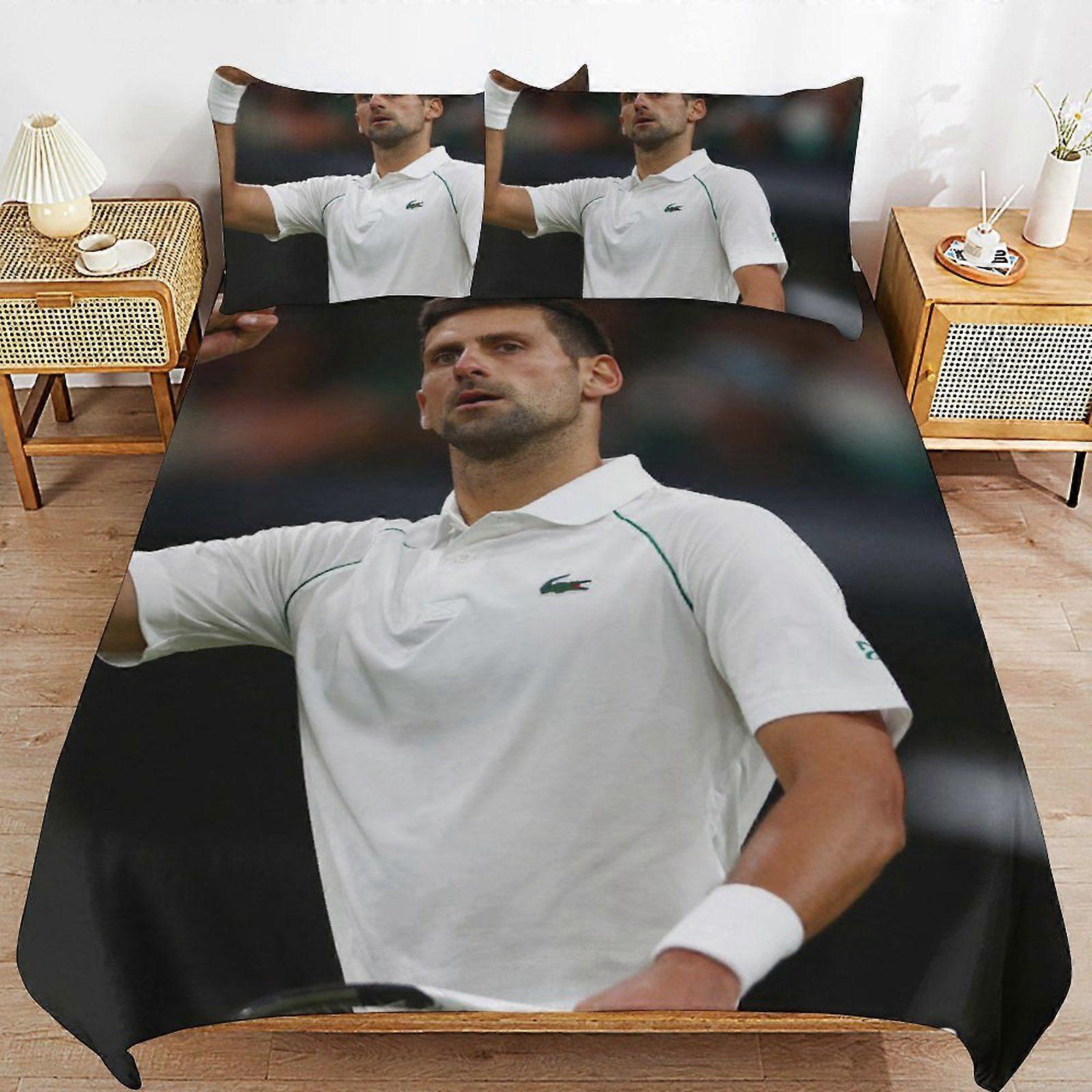 A306 Novak Djokovic Quick Clean Structure Long Wear Fit Minimal Surface Duvet Cover Sets Practical Bedding N306