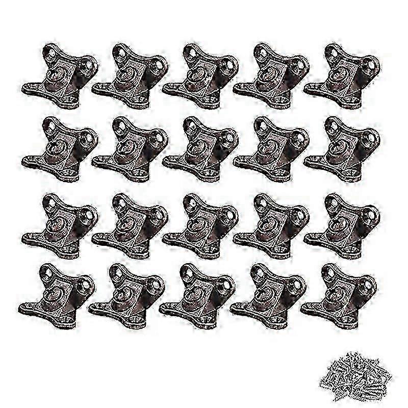 Removable Combination Butterfly Corner Code, Angle Corner Brackets, Heavy Duty Shelf Brackets, L Bracket, (Red Bronze)