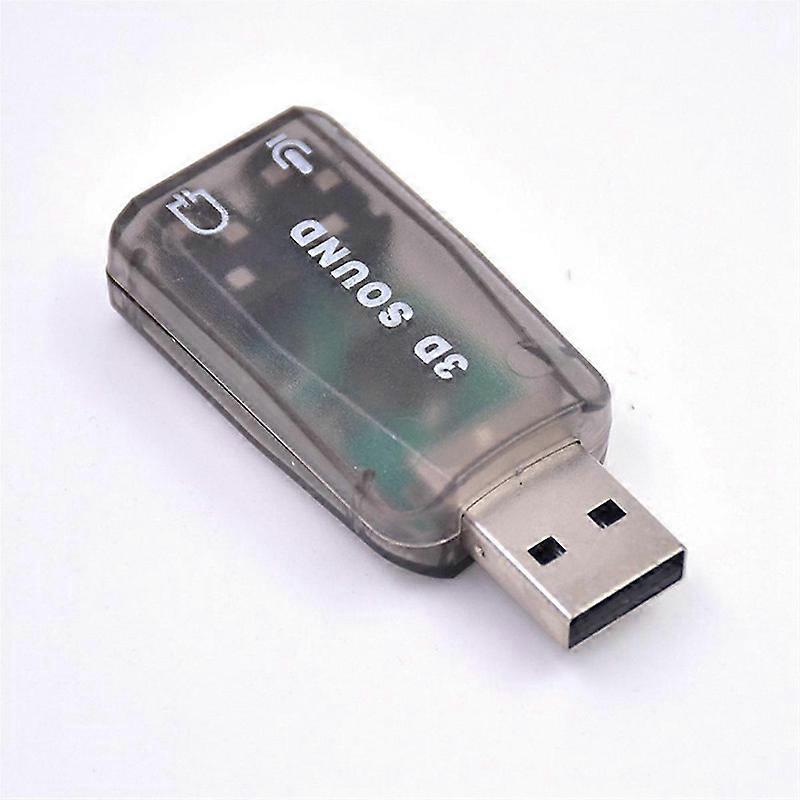 USB External Sound Card USB To 3.5Mm Stereo Audio Adapter Brown