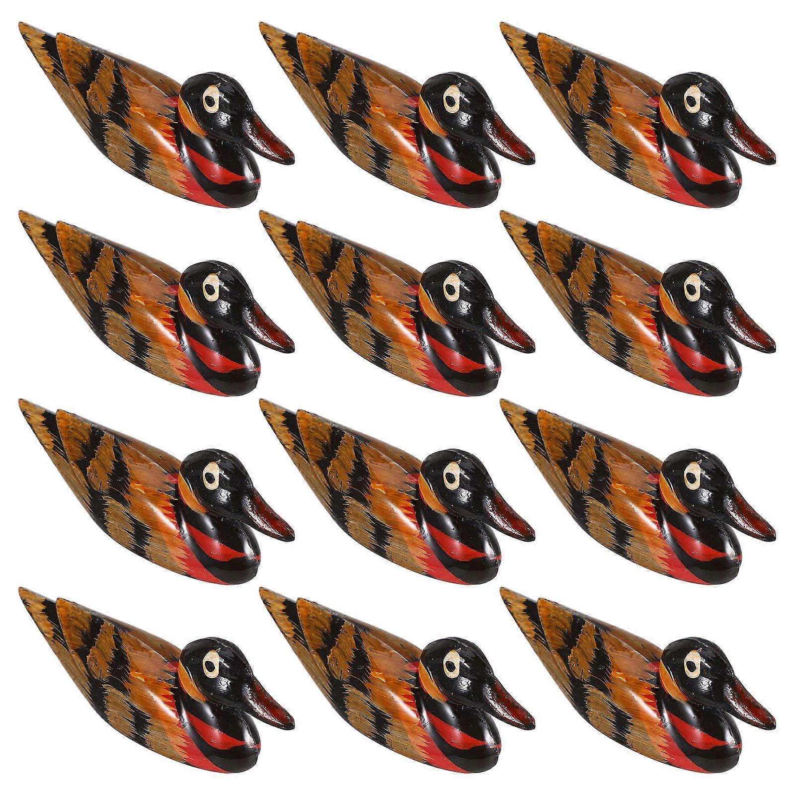 Duck Model Chopstick Stand Wood for 60Pcs Table Decoration