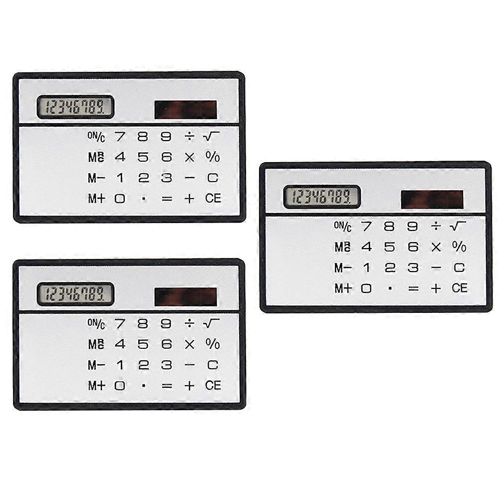 Mini Calculator Ultra-Thin Calculator for Portable Calculating Tool 3Sets