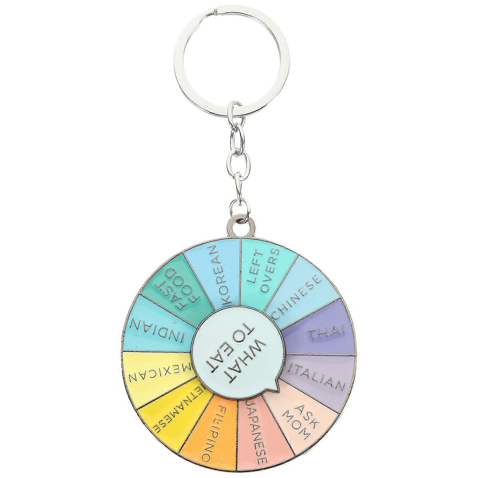 Cute Keychain Pendant Zinc Alloy Round Retro Style Everyday Use Family Members 1Pack