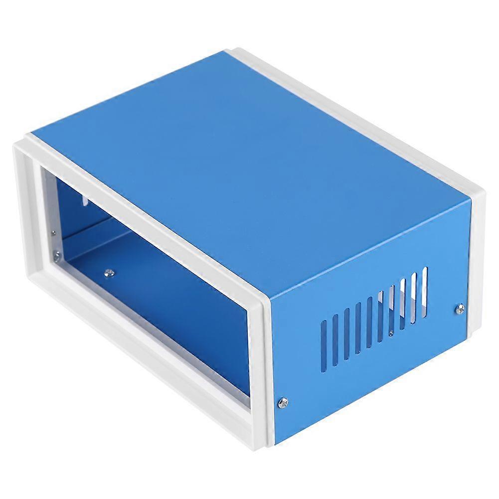 170*130*80mm Blue Metal  Enclosure Project Case DIY Junction Box