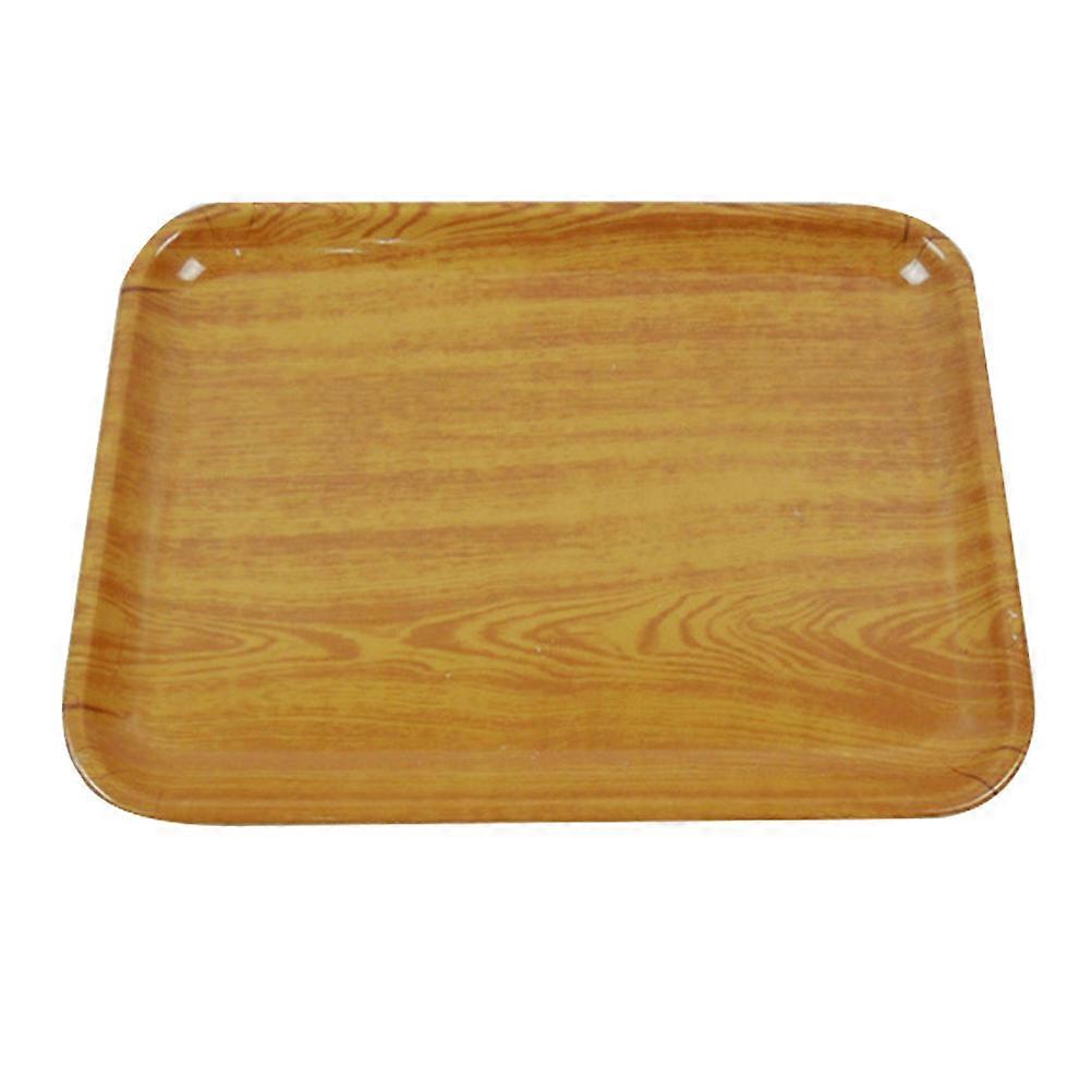 Storage Plates Square Serving Tray for Storage 2Pcs Khaki Resin Snack Tray