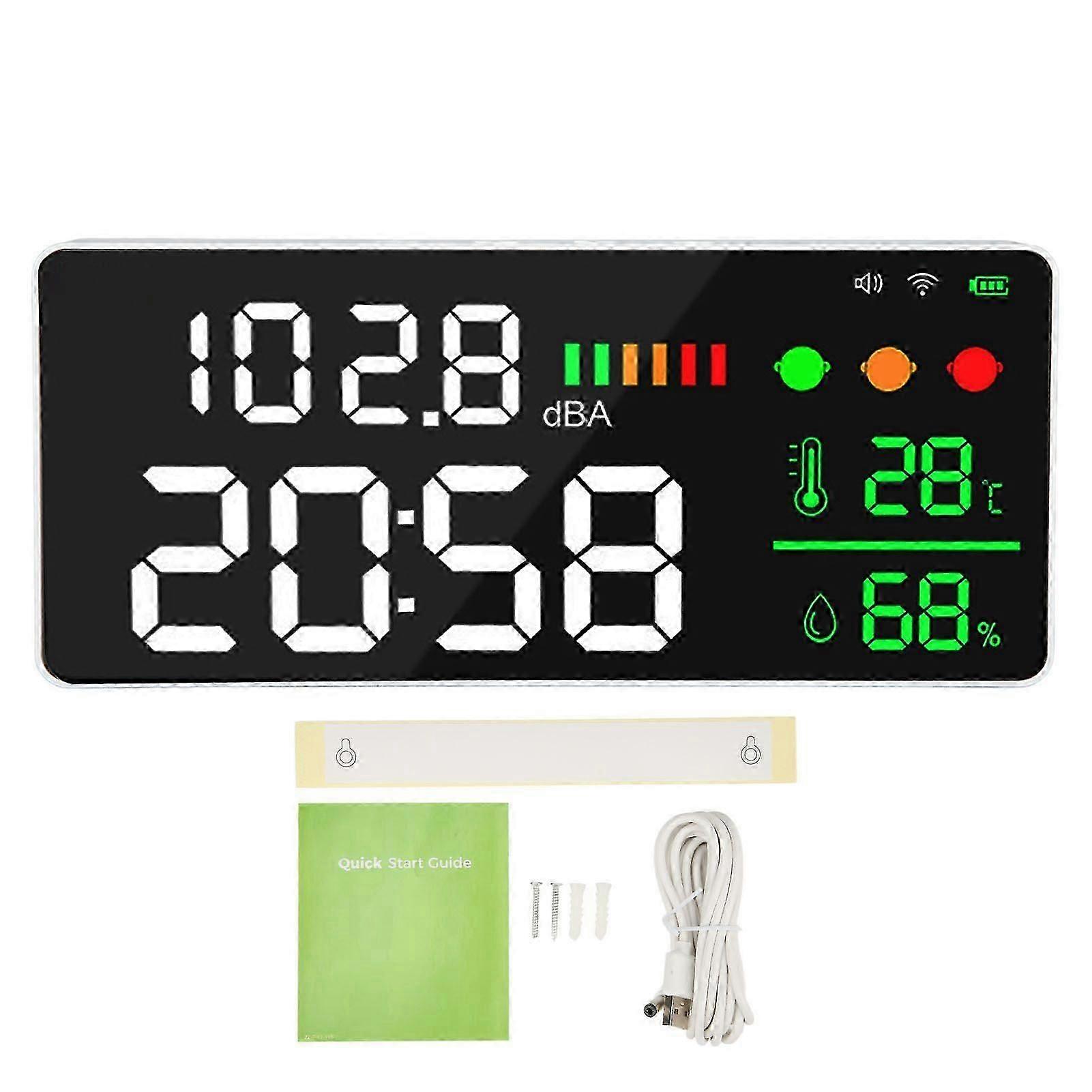 High quality  DM165A Tuya wifi Celsius wall mounted sound level meter 30-130...