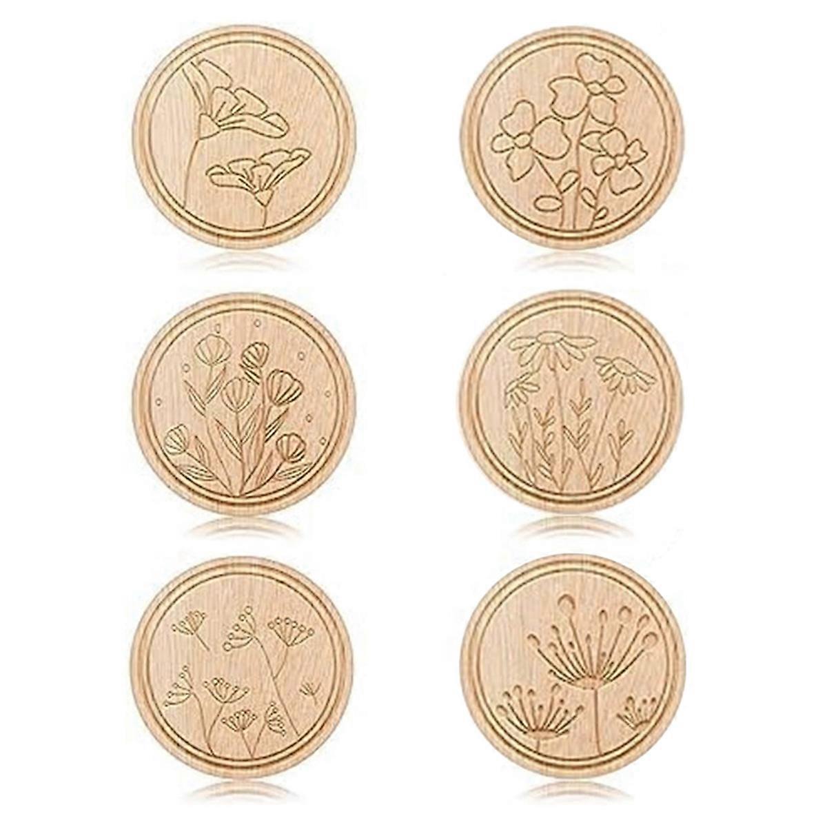 6 Pieces Flower Patterned Needle Keepers, Needle and Pin Holders