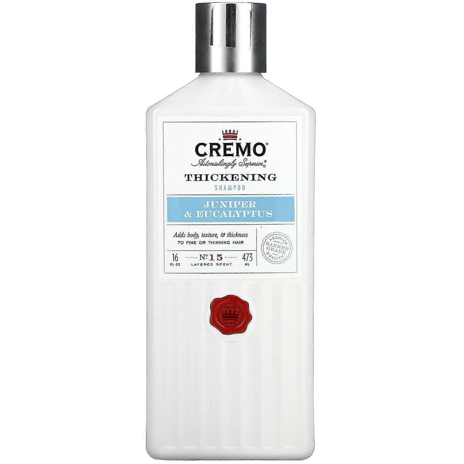 Cremo, Thickening Shampoo, No. 15, Juniper & Eucalyptus, 16 fl oz (473 ml)