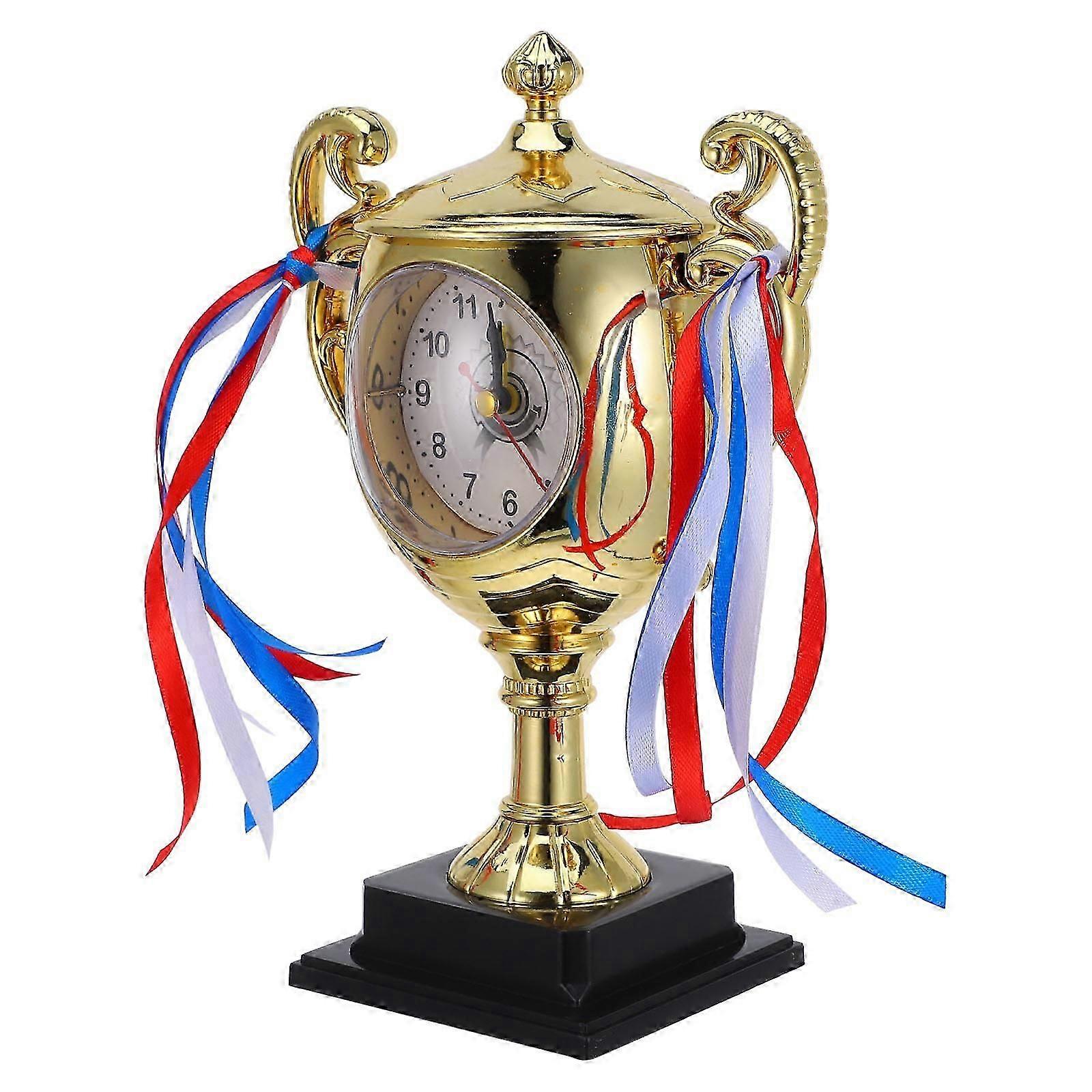 1Pc Children's Trophy Clock Desktop Alarm Clock Unique Tabletop Timepiece
