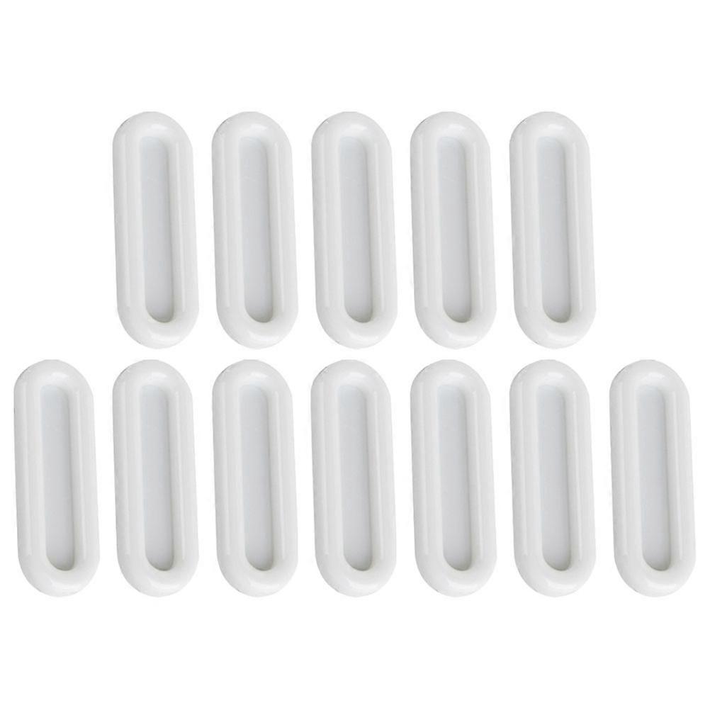 Multi-Function Pull Handle White Adhesive Door Handles 24Pcs Set