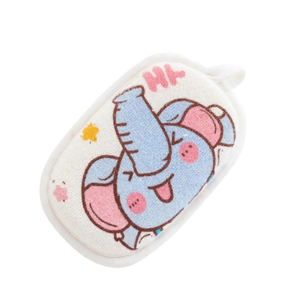 Newborn Bath Sponge Cotton Blend for Bath 1Pcs with Anti-Drop Strap