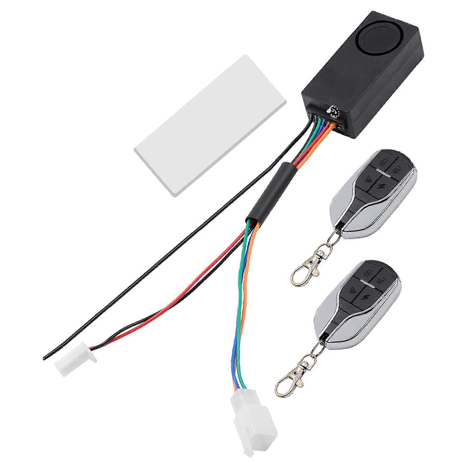 Black Electric Door Lock System With Remote Alarm For Theft Prevention 3 Sets For Vehicle Owners Featuring Illegal Trigger Alert