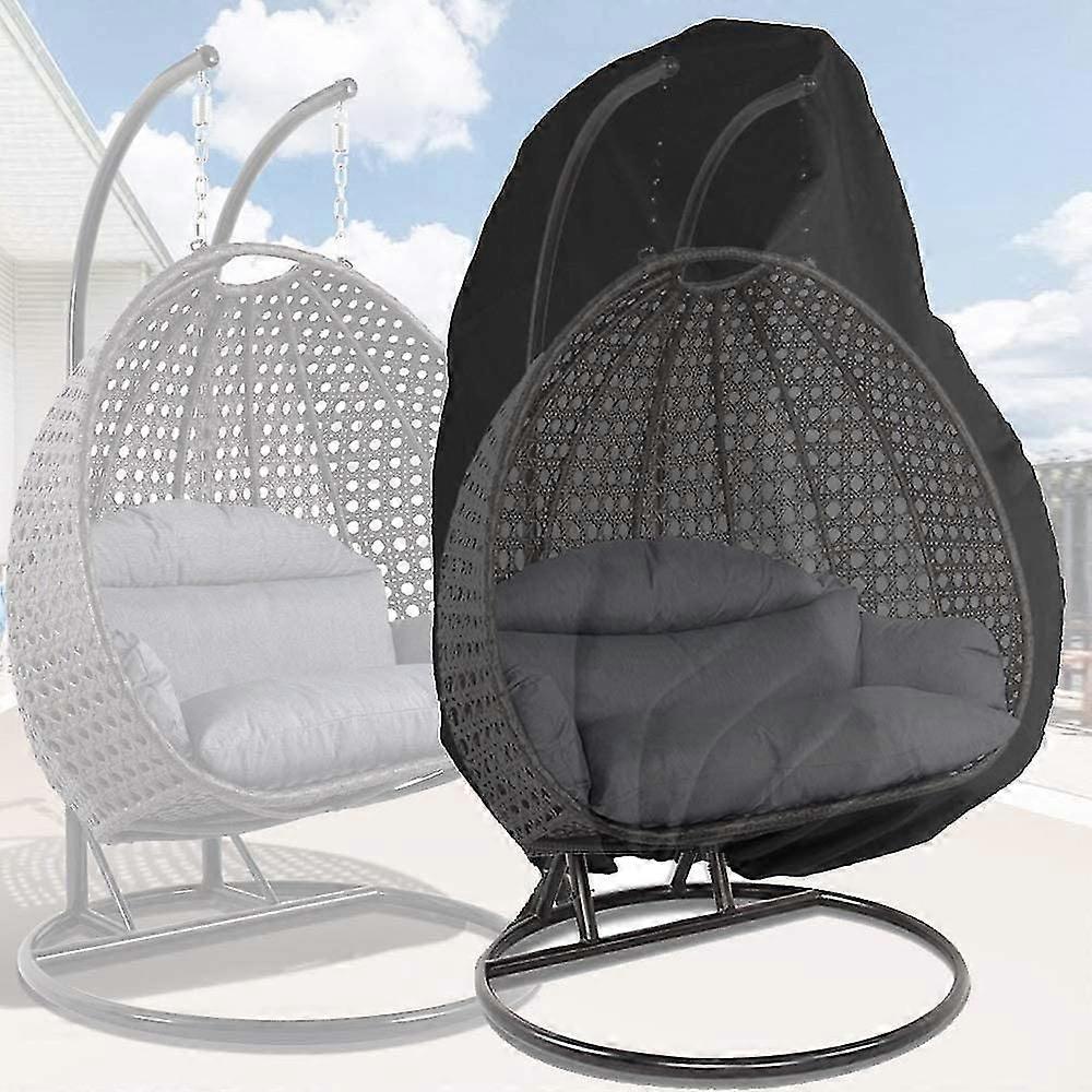 2 شخص البيض كرسي الغطاء، الفناء شنقا كرسي يغطي للماء، كبير الخوص البيض سوينغ كرسي يغطي 91 '' × 80 ''، في الهواء الطلق جراب كرسي مزدوج غطاء