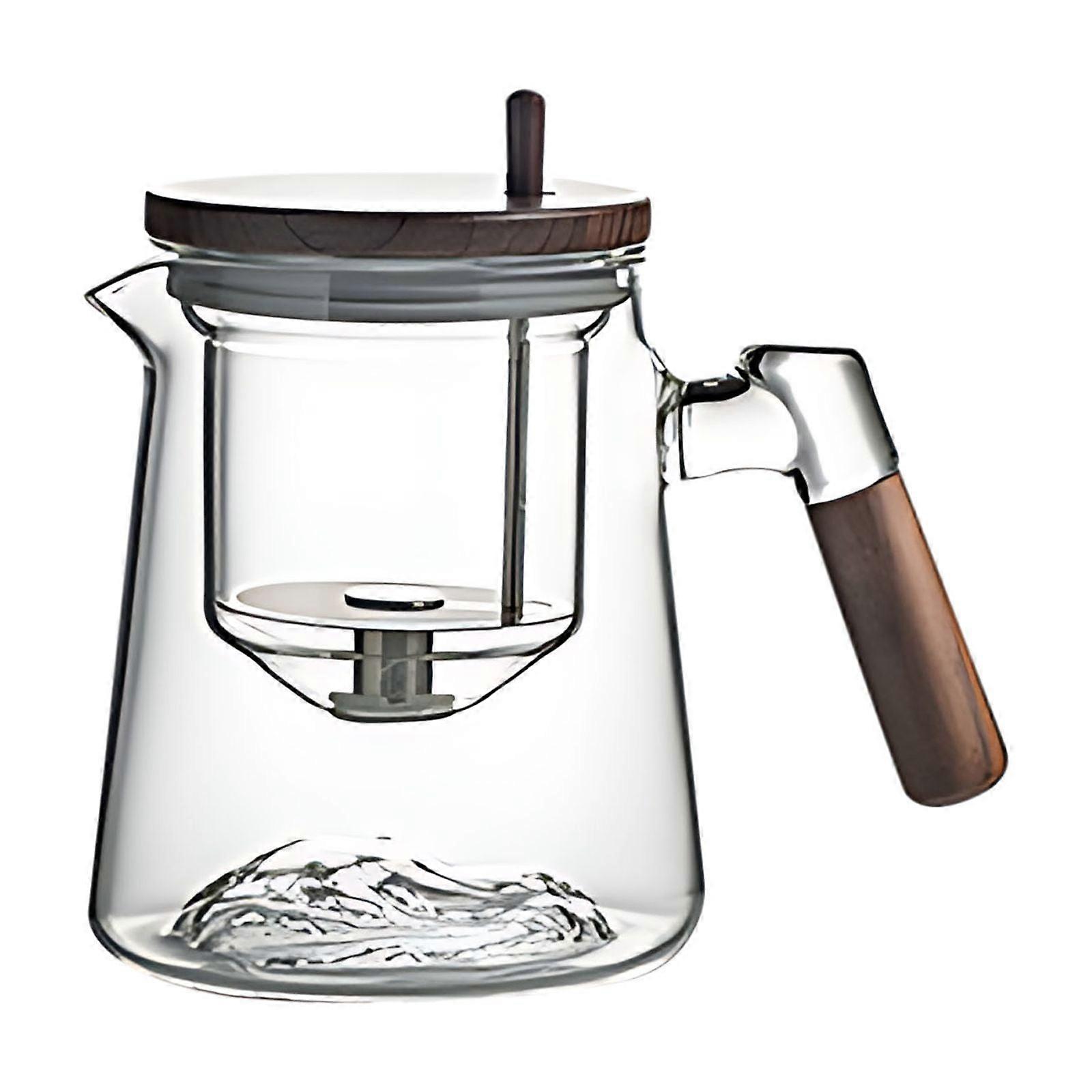 Household Thickened Teapot One-Button Press-Type Liner Filter High-End Tea Water Separation Glass Teapot