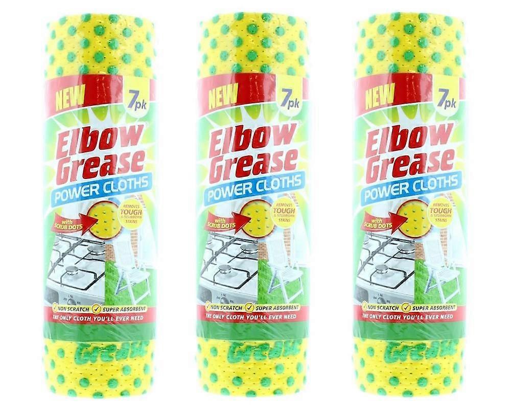 Elbow Grease Power Cloth Roll 7-Pack x 3