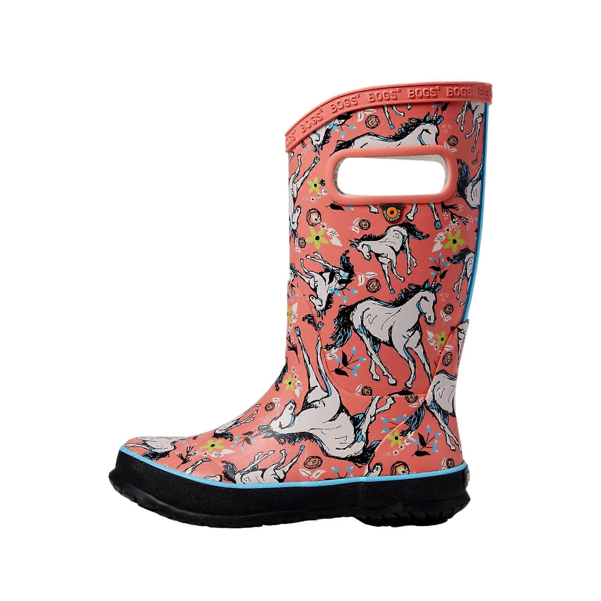 Bogs Rain Boot Unicorn Pink Multi / Rose Multi 73000-690 Grade-School
