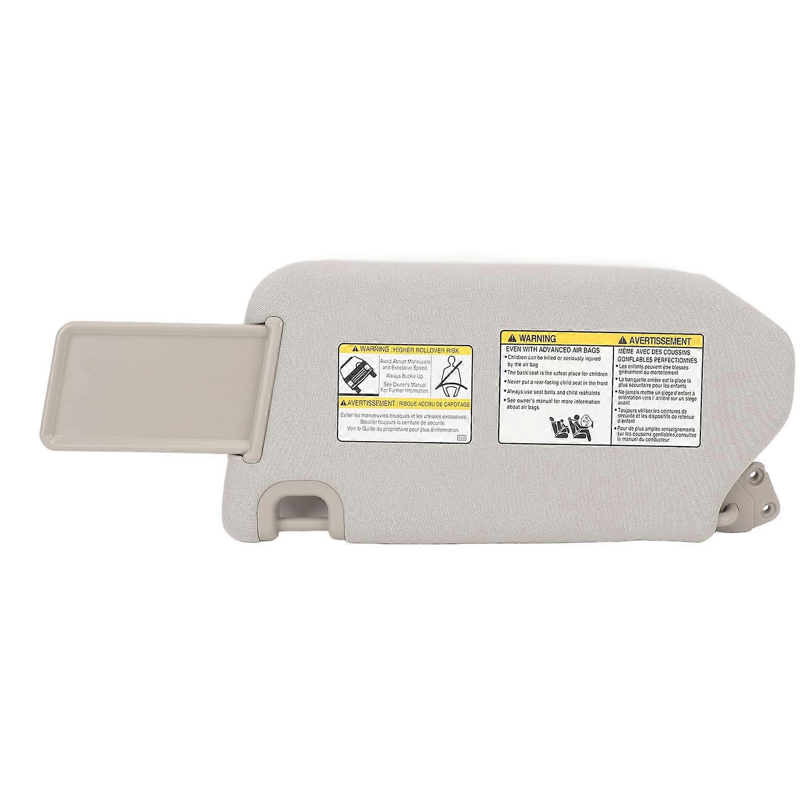 Front Sun Visor Sturdy Long Lifespan Gray Sun Visor Replacement for QX60 2013‑2018 Left Hand Drive Right 