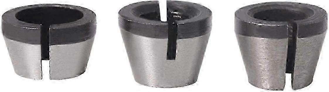 3PCS Collet Set Engraving Machine Collet Chuck Adapter Collets Chuck 6.35mm 8mm 6mm